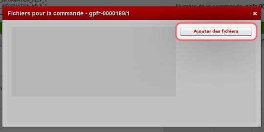 Aide: formulaire pour ajouter les fichiers